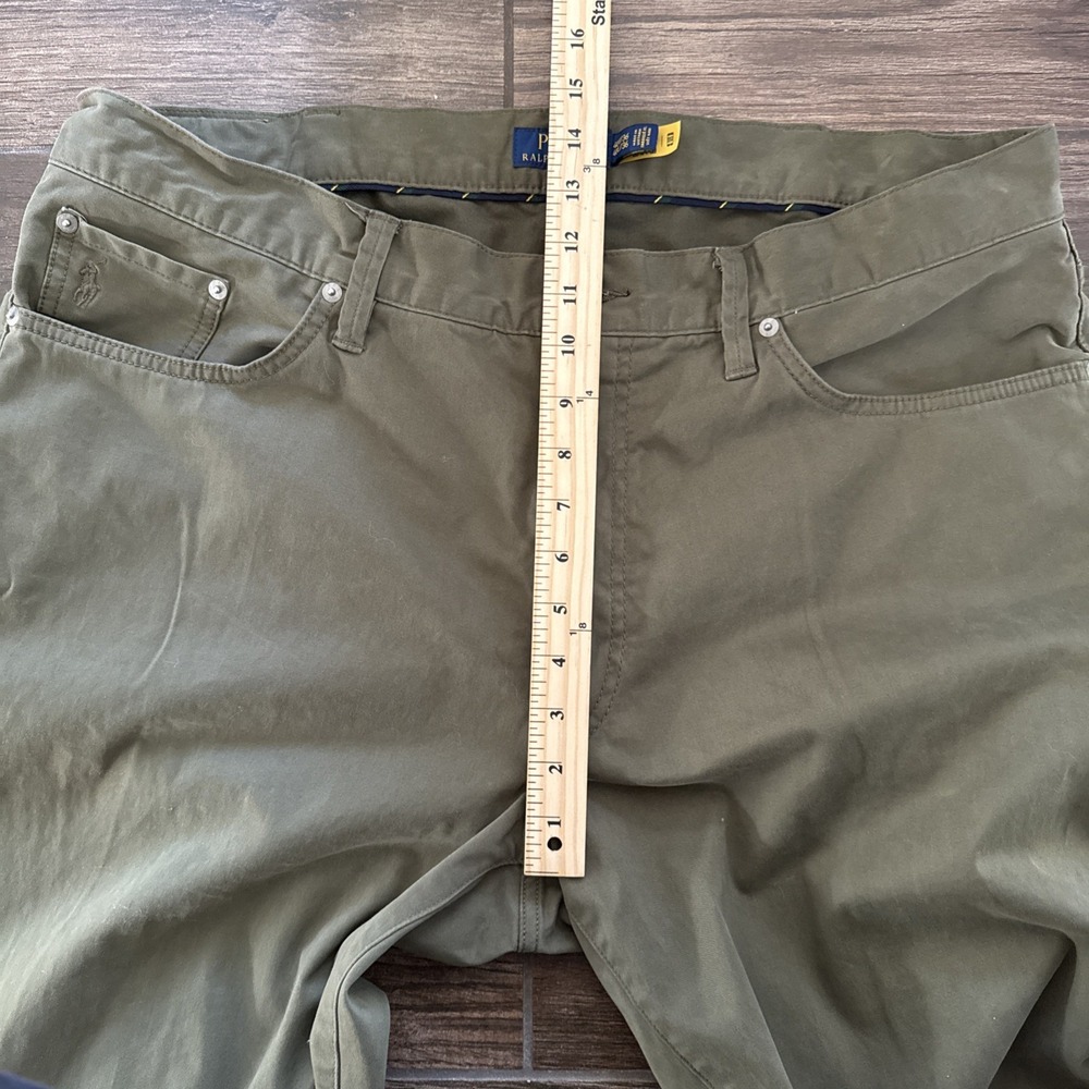 Polo Ralph Lauren Chino Pants Men 40T Tall 35 Inseam Classic Fit Olive Green - Picture 7 of 10